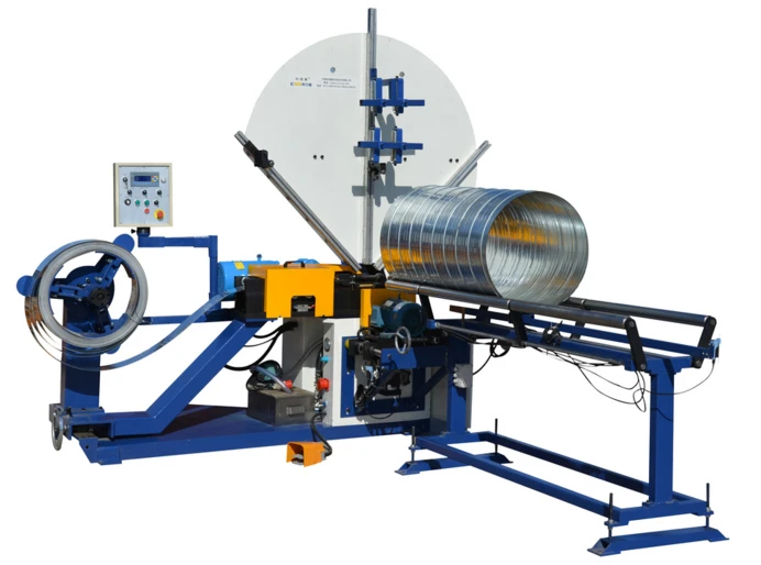 Hvac גיליון מתכת צינור עגול ספירלה מכונה לשעבר
